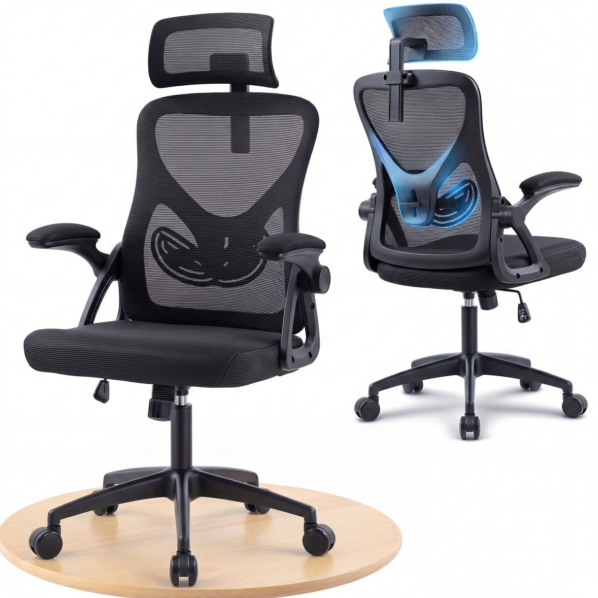 Ergoreal Task Office Chair ER-25W0301-US Black