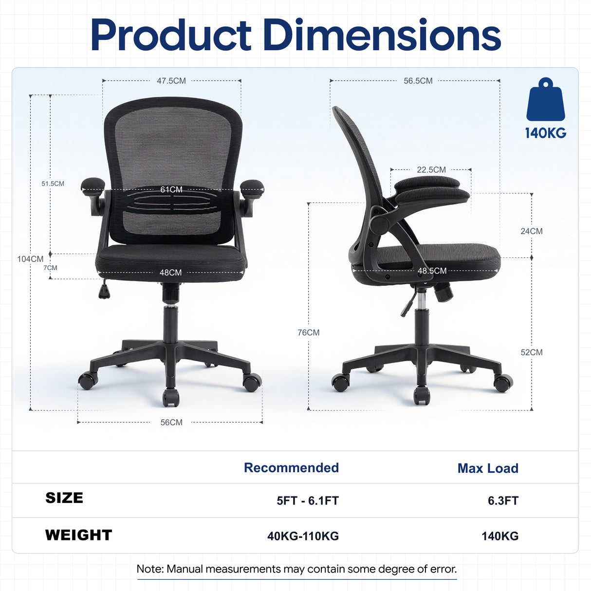 Ergoreal Lite Flex Office Chair ER-25W0201-US Black