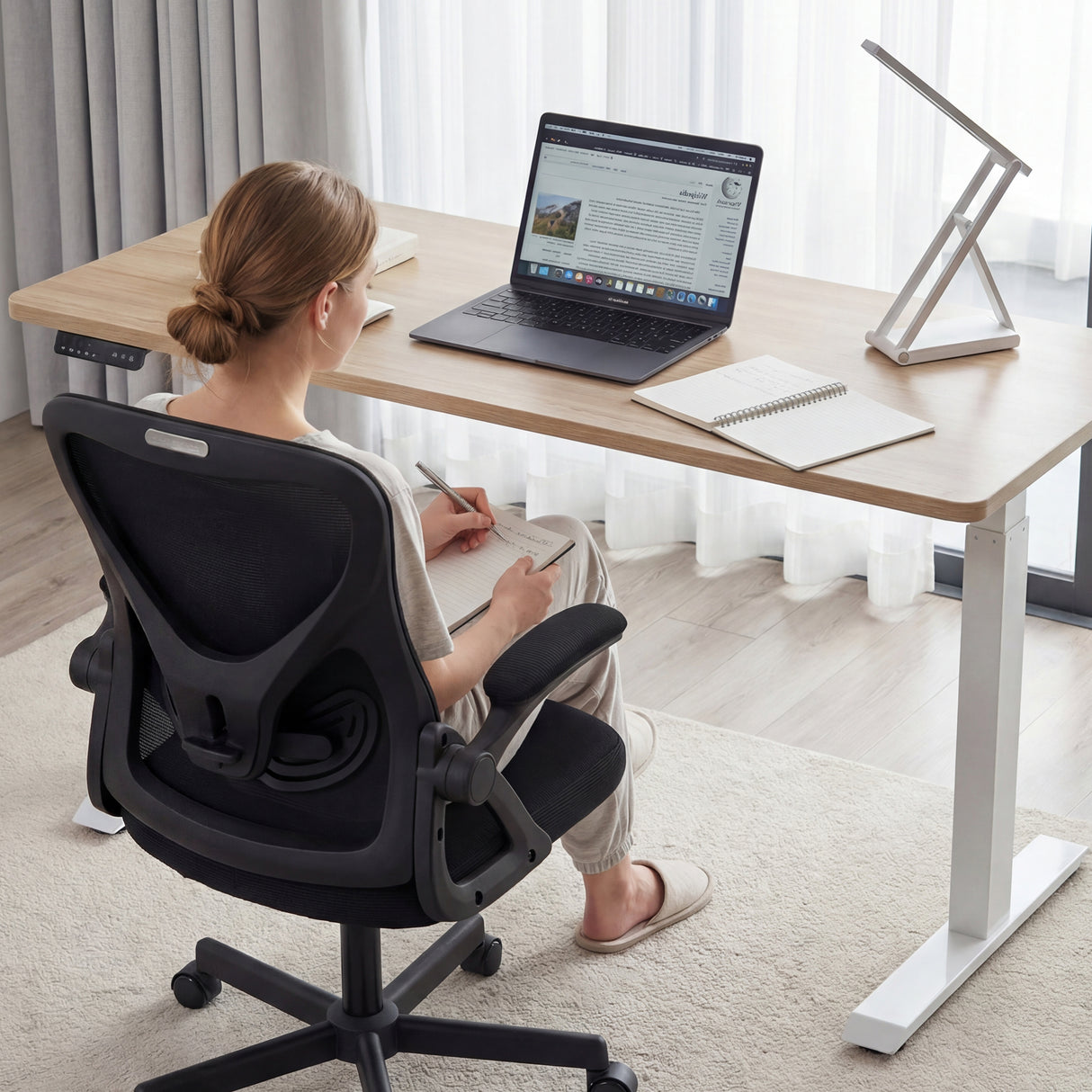 Ergoreal Lite Flex Bürostuhl ER-25W04-US Schwarz