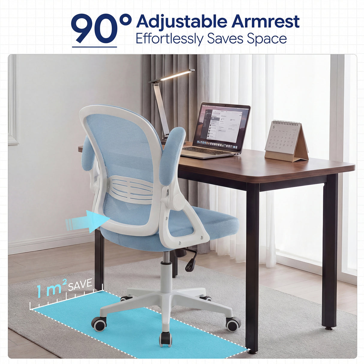 Ergoreal Lite Flex Bürostuhl ER-25W0204-EU Blau