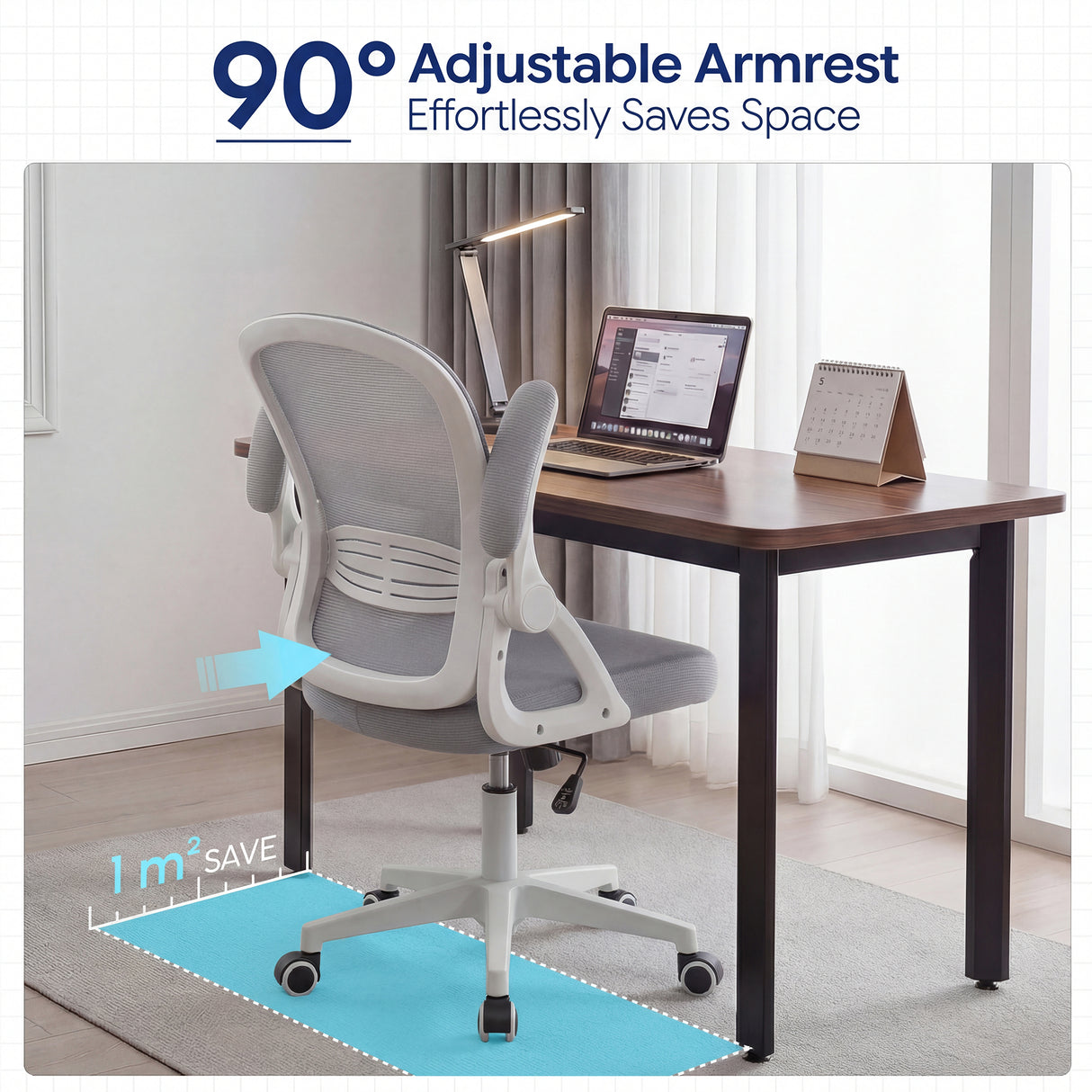 Chaise de bureau Ergoreal Lite Flex ER-25W0202-US grise