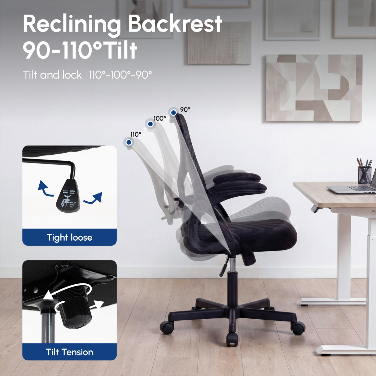 Ergoreal Lite Flex Bürostuhl ER-25W04-US Schwarz