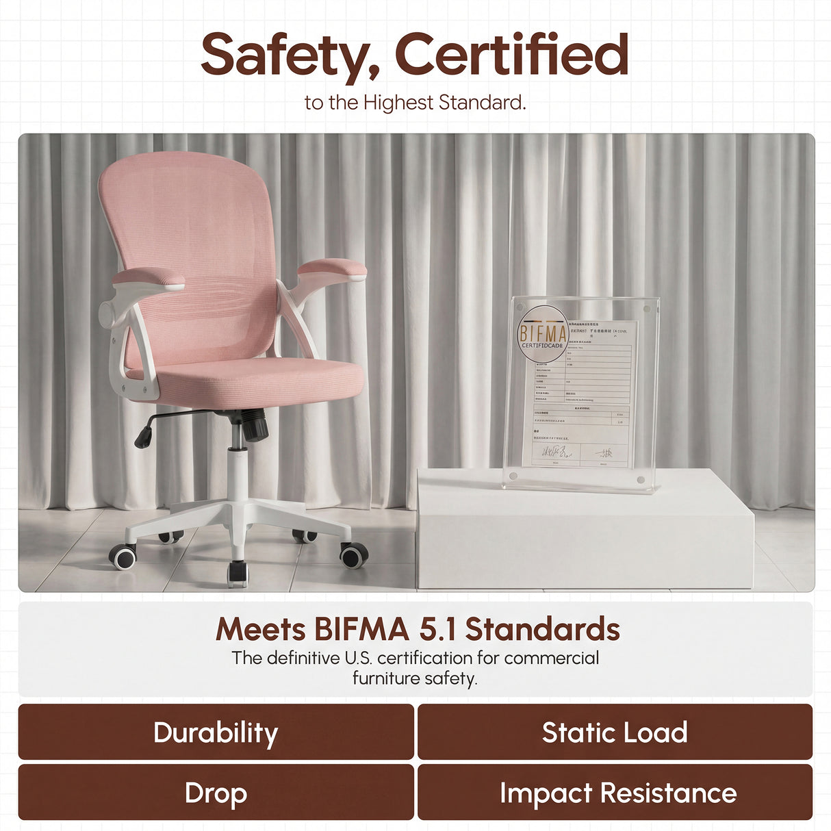 Ergoreal Lite Flex Office Chair ER-25W0203 Pink