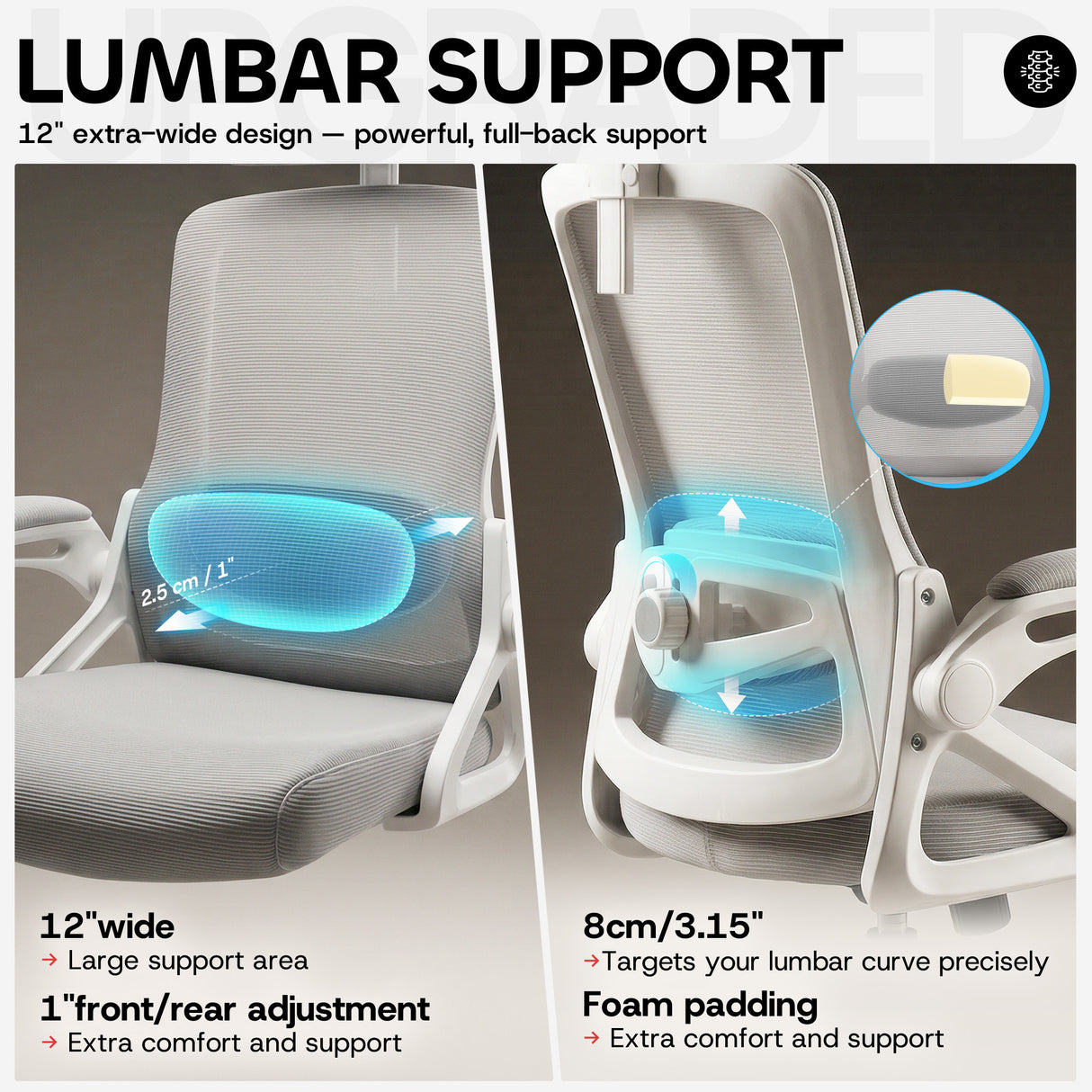 Ergoreal Ergo Pro Ergonomic Office Chair ER-25W06-US Gray