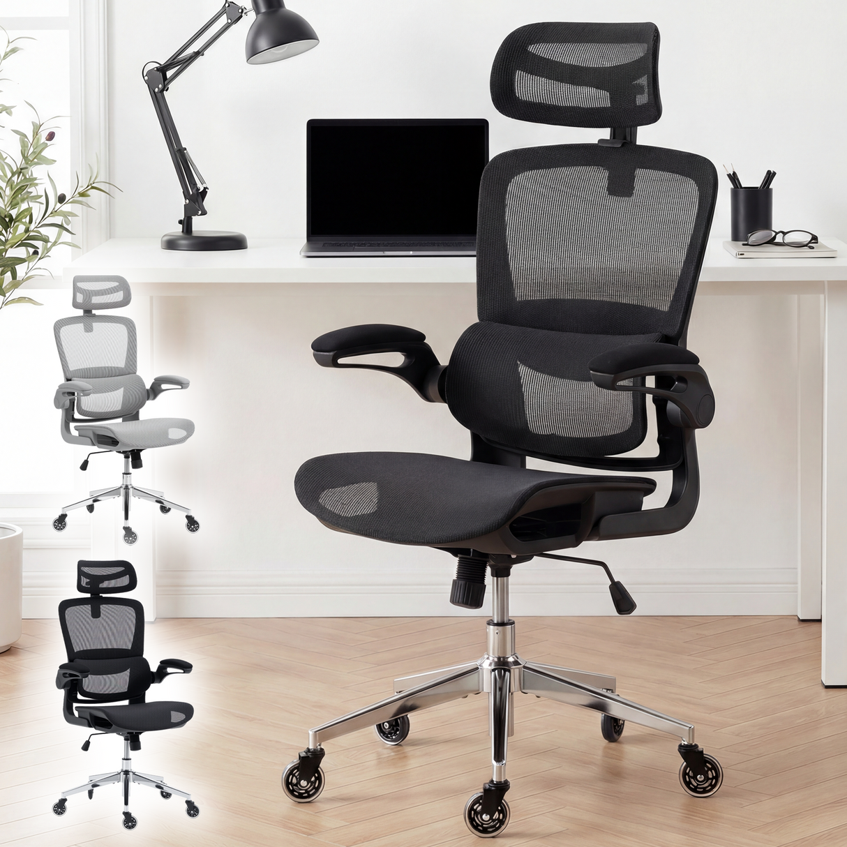 Ergoreal Ergo Pro Ergonomischer Bürostuhl ER-25W05-EU Schwarz