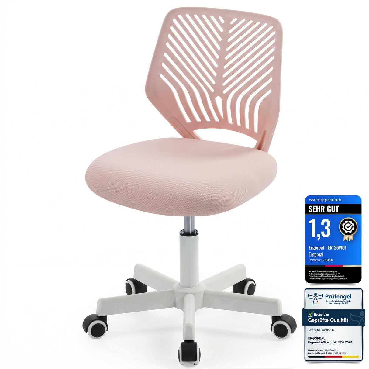 Ergoreal Lite Office Chair ER-25W0103 Pink