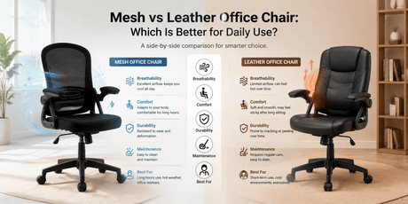 Mesh vs Leather Office Chair: Which Is Better for Daily Use?