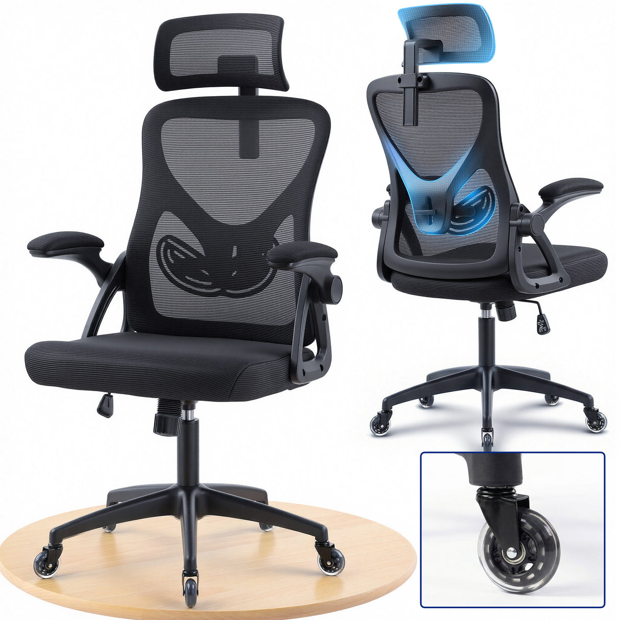 Ergoreal Task Office Chair ER-25W0301-US Black