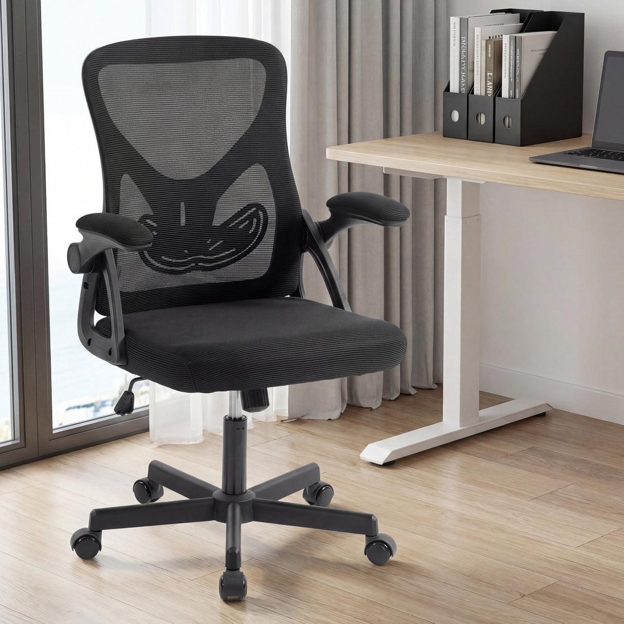 Sedia da ufficio Ergoreal Lite Flex ER-25W04-US Nera