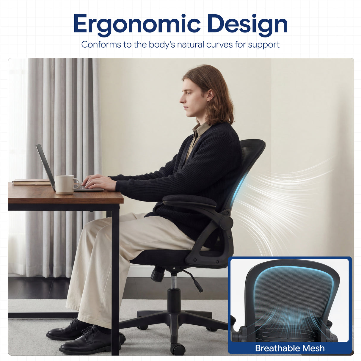 Ergoreal Lite Flex Office Chair ER-25W0201-US Black