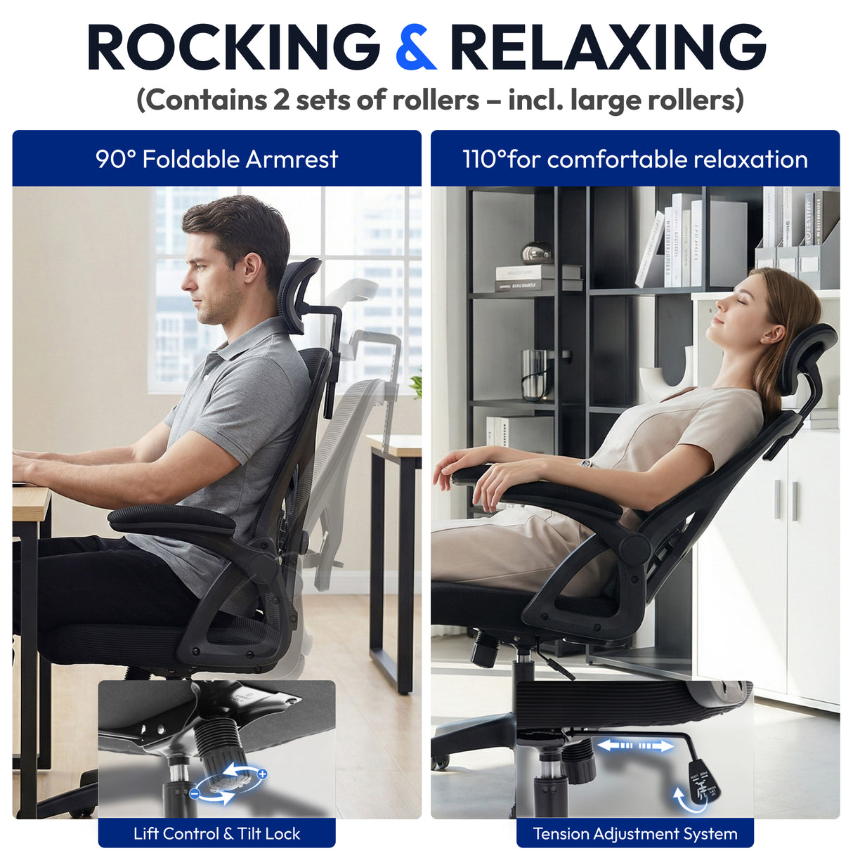 Ergoreal Task Office Chair ER-25W0301-US Black