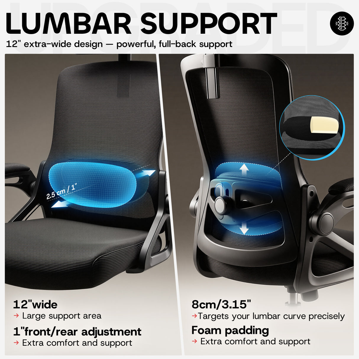 Ergoreal Ergo Pro Ergonomic Office Chair ER-25W06-US Black