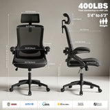 Ergoreal Ergo Pro Ergonomic Office Chair ER-25W06-US Black