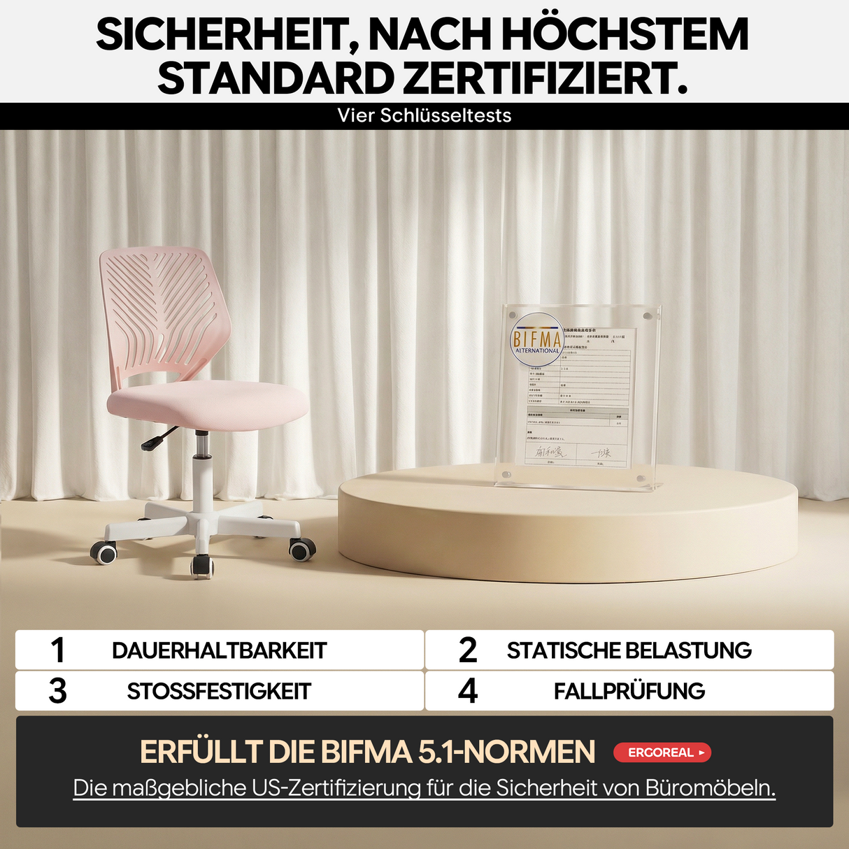 Ergoreal Lite Office Chair ER-25W0103 Pink