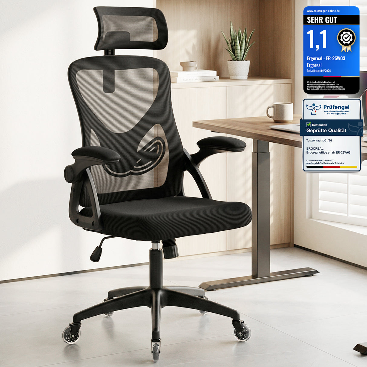 Ergoreal Task Office Chair ER-25W0301-US Black