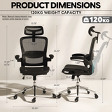 Ergoreal Ergo Pro Ergonomischer Bürostuhl ER-25W05-EU Schwarz